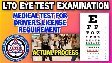 eye test chart lto|LTO Medical Certificate: What is it for and is it really .